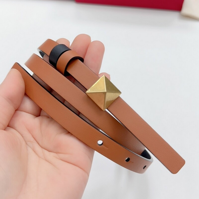 Mini waistband accessories Color cowhide women's belt waistband 1.2 thin waist dual-use leather dress belt