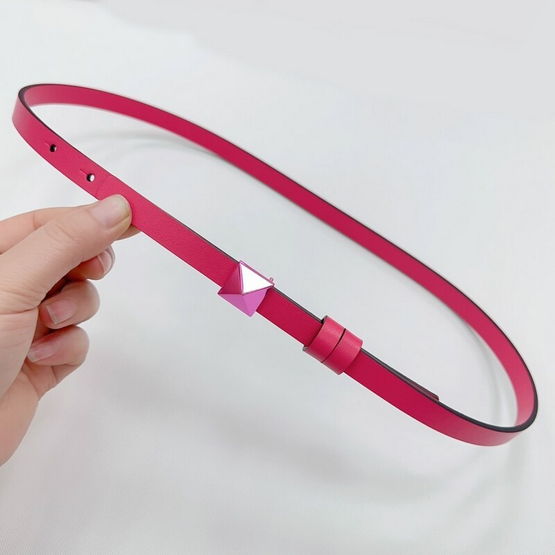 Mini waistband accessories Color cowhide women's belt waistband 1.2 thin waist dual-use leather dress belt