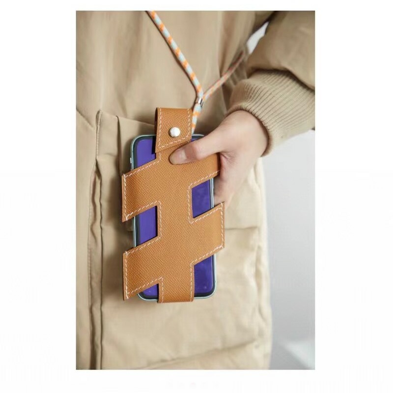 Fashion accessories mobile phone case cowhide fish print mobile phone bag