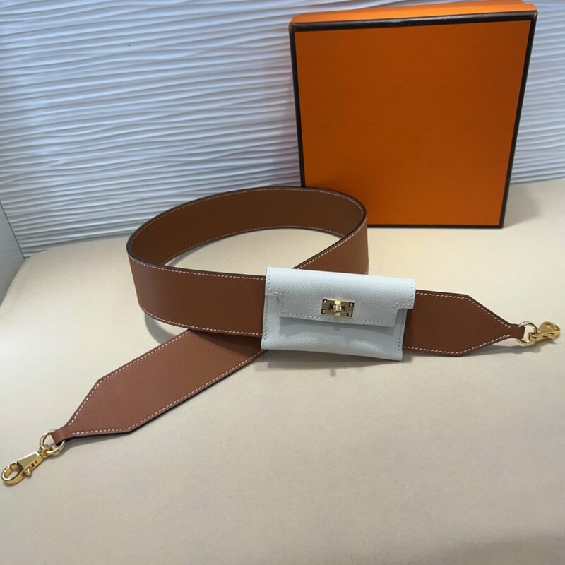 Pocket Shoulder Strap Band 5.0 Full cowhide Women's Strap replaces extended palm print cowhide shoulder strap