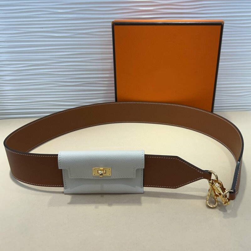 Pocket Shoulder Strap Band 5.0 Full cowhide Women's Strap replaces extended palm print cowhide shoulder strap