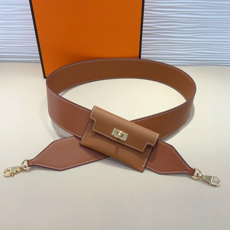Pocket Shoulder Strap Band 5.0 Full cowhide Women's Strap replaces extended palm print cowhide shoulder strap