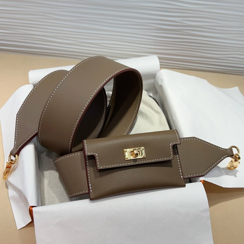 Pocket Shoulder Strap Band 5.0 Full cowhide Women's Strap replaces extended palm print cowhide shoulder strap
