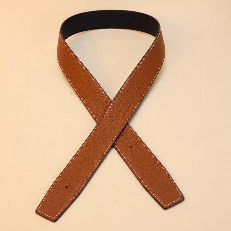 Replace the belt body without buckle, 3.8CM double-sided leather, suitable for dual-purpose belt strips, single leather strips