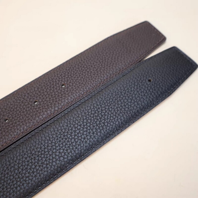 Replace the belt body without buckle, 3.8CM double-sided leather, suitable for dual-purpose belt strips, single leather strips