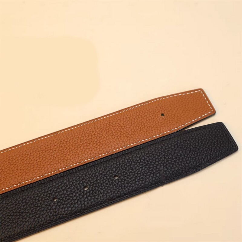 Replace the belt body without buckle, 3.8CM double-sided leather, suitable for dual-purpose belt strips, single leather strips