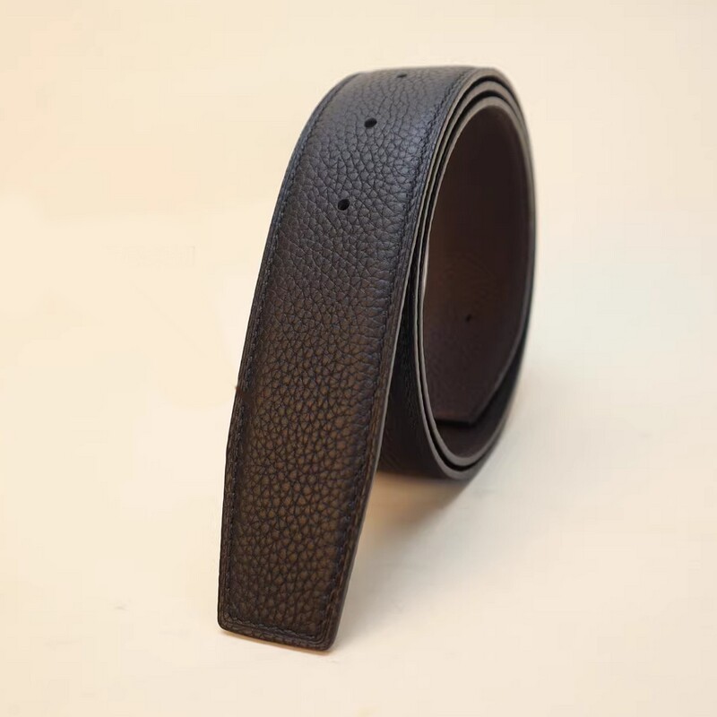 Replace the belt body without buckle, 3.8CM double-sided leather, suitable for dual-purpose belt strips, single leather strips