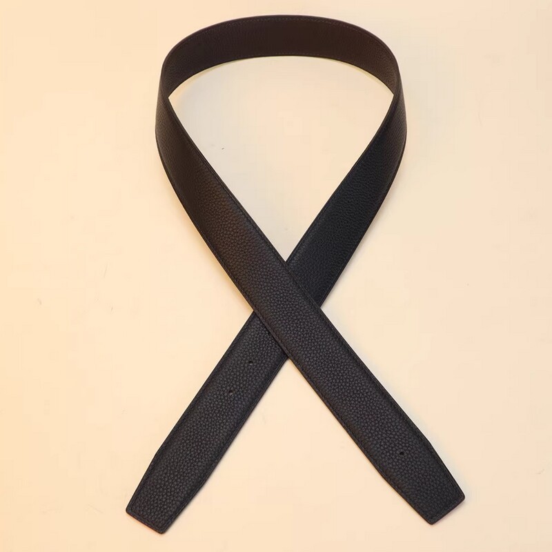 Replace the belt body without buckle, 3.8CM double-sided leather, suitable for dual-purpose belt strips, single leather strips