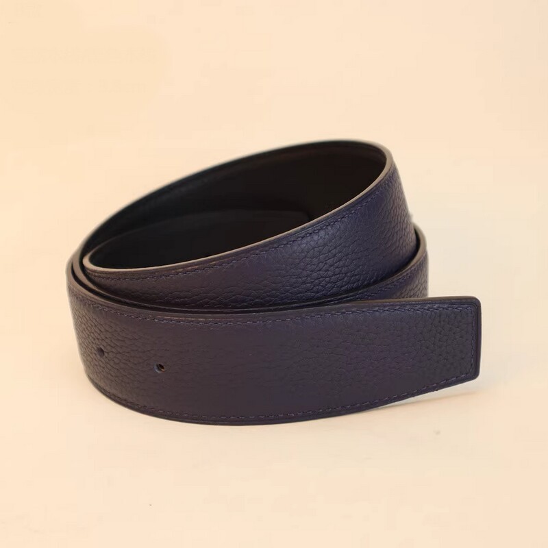 Replace the belt body without buckle, 3.8CM double-sided leather, suitable for dual-purpose belt strips, single leather strips