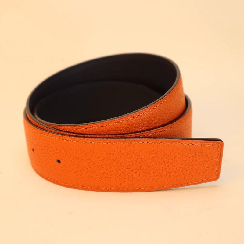 Replace the belt body without buckle, 3.8CM double-sided leather, suitable for dual-purpose belt strips, single leather strips