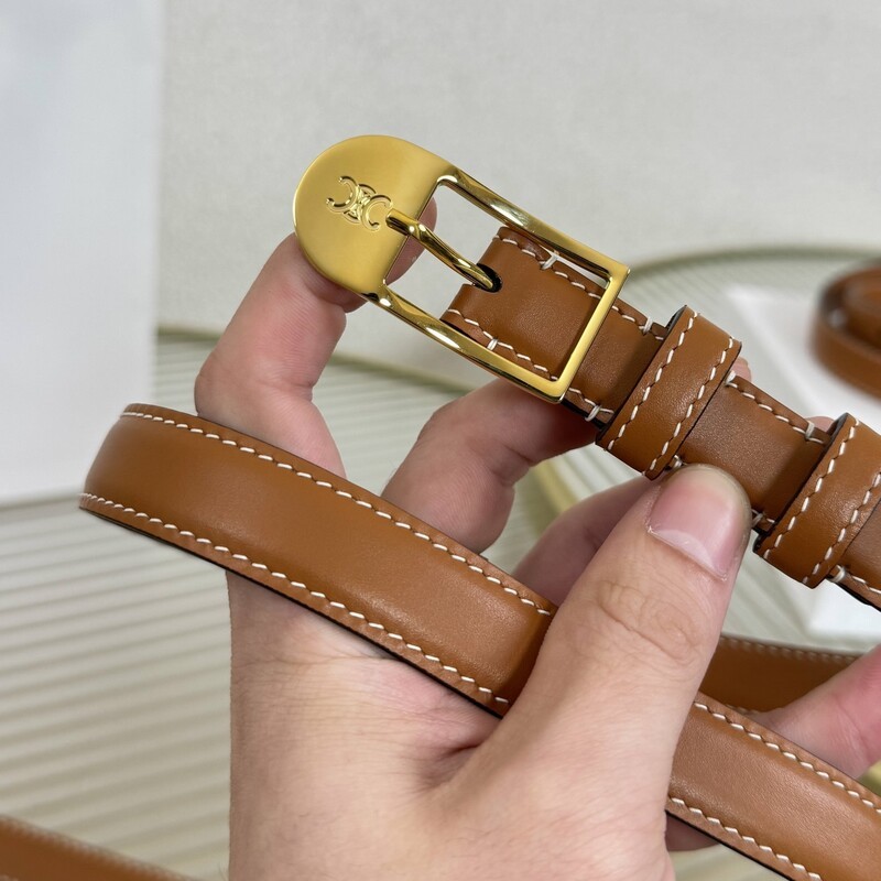 Bright Light Slim 1.8CM Women's Needle-Type Leather Fashion Waist Belt for Tightening Waist and Matching Skirt Belt