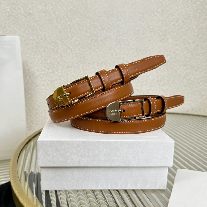 Bright Light Slim 1.8CM Women's Needle-Type Leather Fashion Waist Belt for Tightening Waist and Matching Skirt Belt