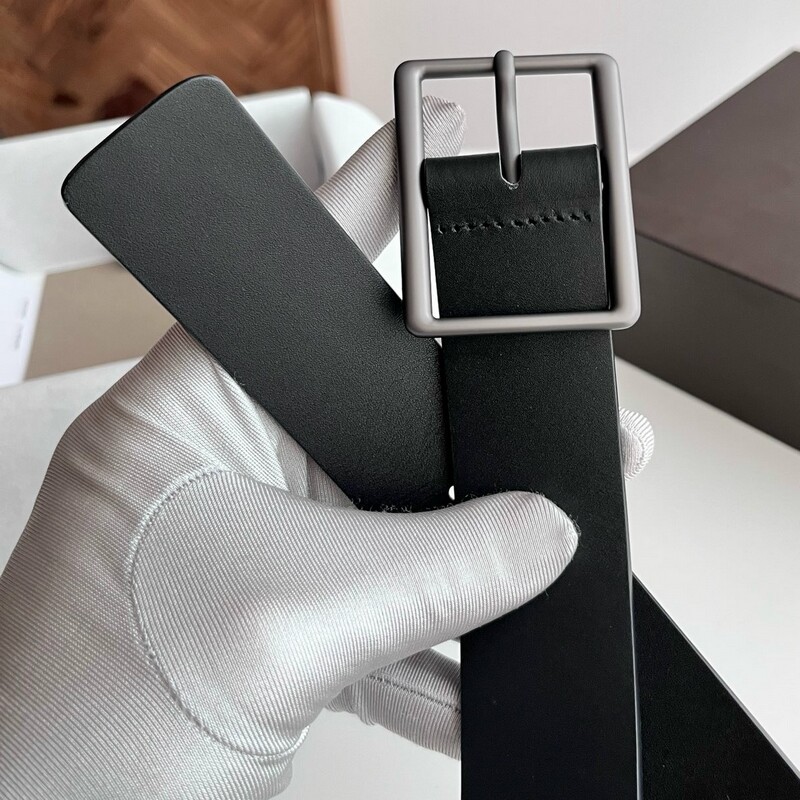 Small Cow Leather Men's Belt Business Suit Buttoned Waistcoat Leather Belt Layer 3.5CM Denim Men's Leather Belt