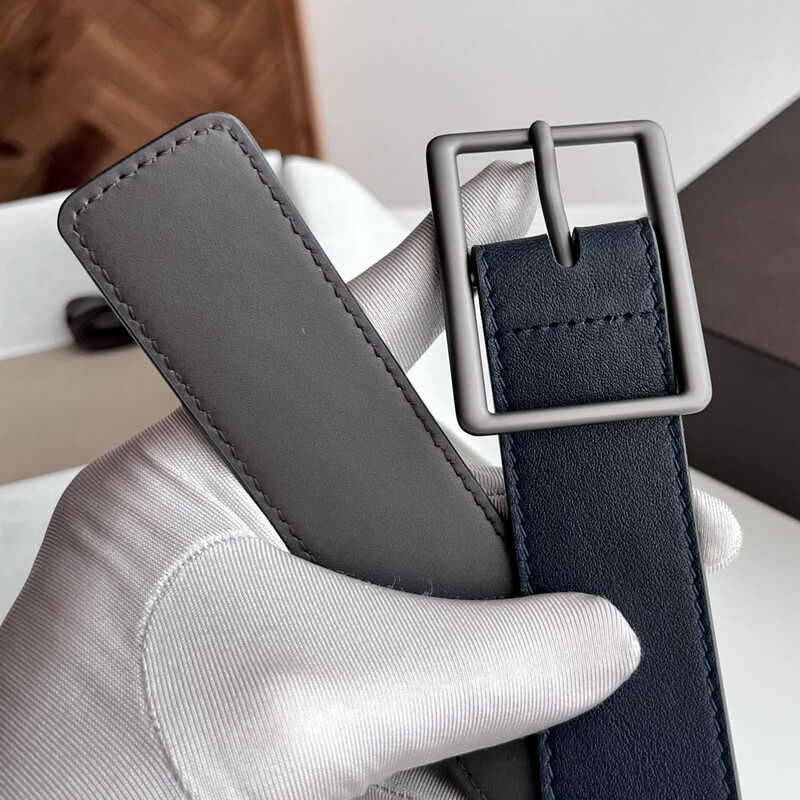 Small Cow Leather Men's Belt Business Suit Buttoned Waistcoat Leather Belt Layer 3.5CM Denim Men's Leather Belt