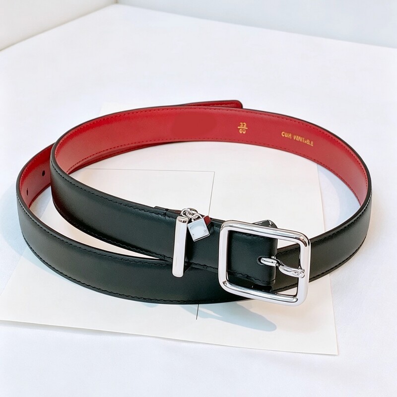 Hao Xiaowu's new style women's leather belt, fashionable genuine leather trim, versatile for jeans, 2.5 needle buckle, fashionable women's belt