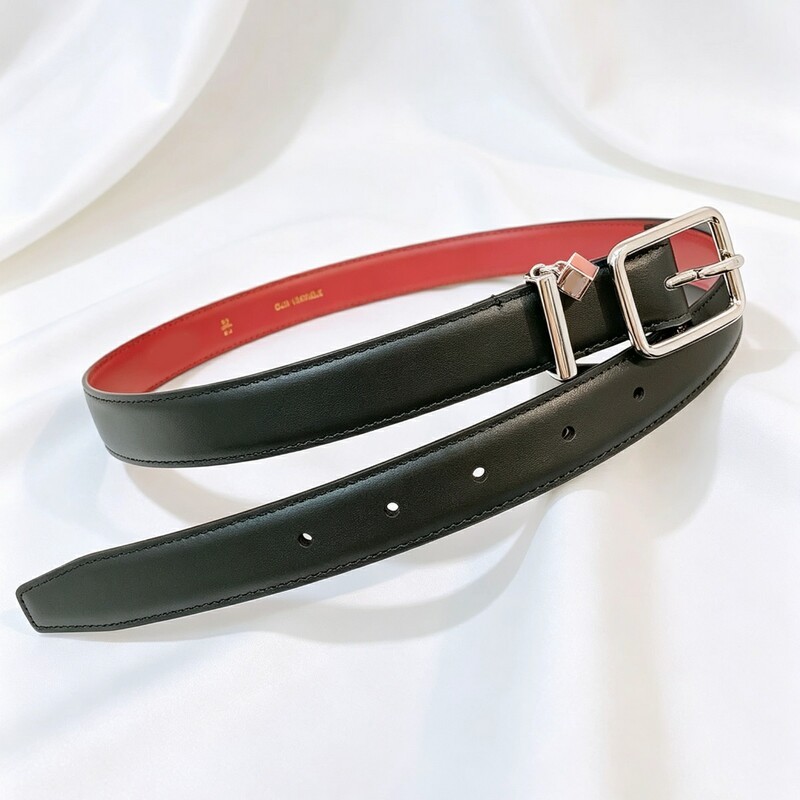 Hao Xiaowu's new style women's leather belt, fashionable genuine leather trim, versatile for jeans, 2.5 needle buckle, fashionable women's belt