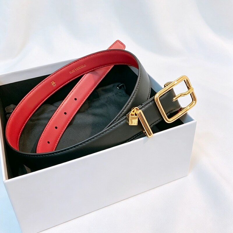 Hao Xiaowu's new style women's leather belt, fashionable genuine leather trim, versatile for jeans, 2.5 needle buckle, fashionable women's belt