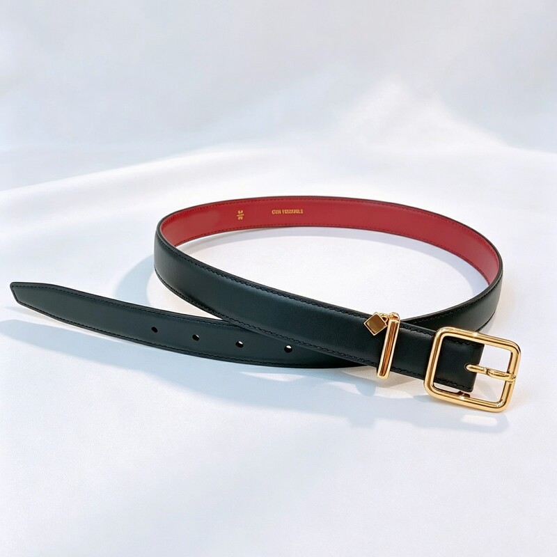 Hao Xiaowu's new style women's leather belt, fashionable genuine leather trim, versatile for jeans, 2.5 needle buckle, fashionable women's belt