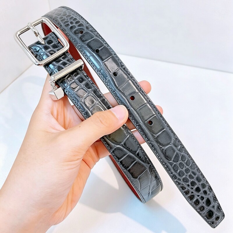 Hao Xiaowu's new style women's leather belt, fashionable genuine leather trim, versatile for jeans, 2.5 needle buckle, fashionable women's belt