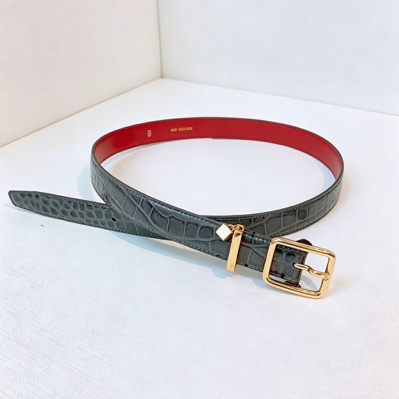 Hao Xiaowu's new style women's leather belt, fashionable genuine leather trim, versatile for jeans, 2.5 needle buckle, fashionable women's belt