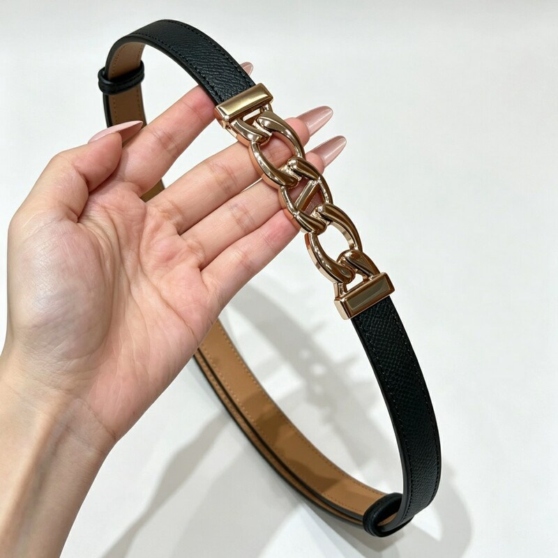 Chain-style elastic women's waist belt leather versatile decorative dress with a waistband that cinches and enhances slimming figure women's waist belt