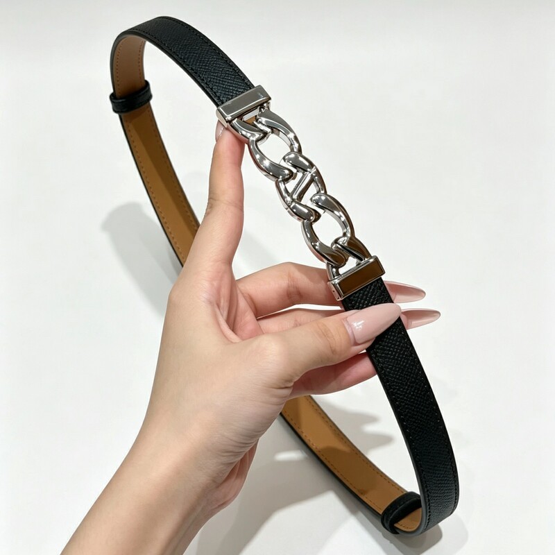 Chain-style elastic women's waist belt leather versatile decorative dress with a waistband that cinches and enhances slimming figure women's waist belt