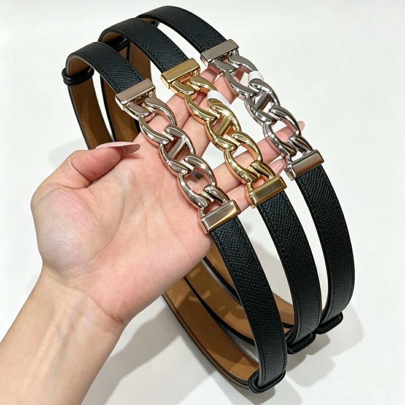 Chain-style elastic women's waist belt leather versatile decorative dress with a waistband that cinches and enhances slimming figure women's waist belt