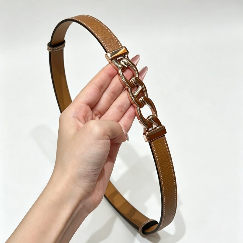 Chain-style elastic women's waist belt leather versatile decorative dress with a waistband that cinches and enhances slimming figure women's waist belt