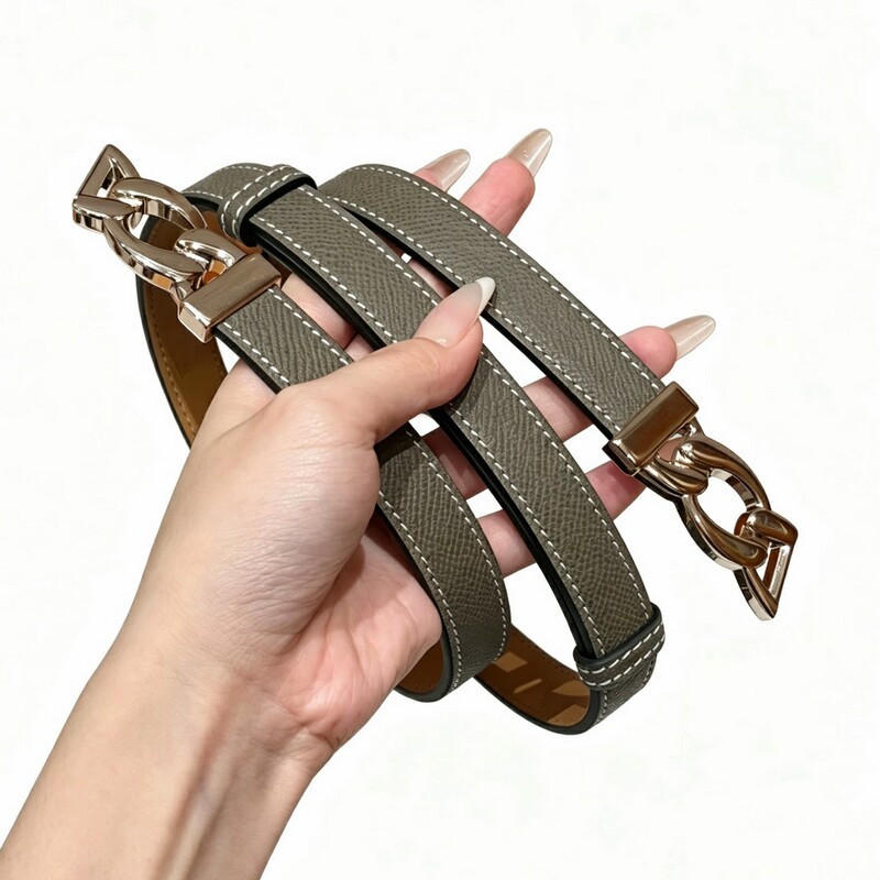 Chain-style elastic women's waist belt leather versatile decorative dress with a waistband that cinches and enhances slimming figure women's waist belt