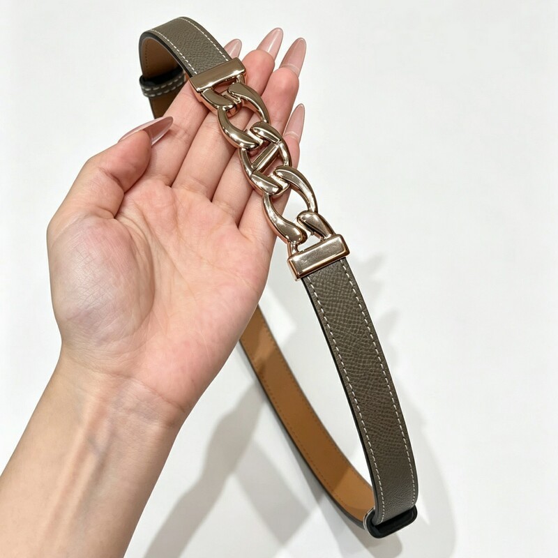 Chain-style elastic women's waist belt leather versatile decorative dress with a waistband that cinches and enhances slimming figure women's waist belt
