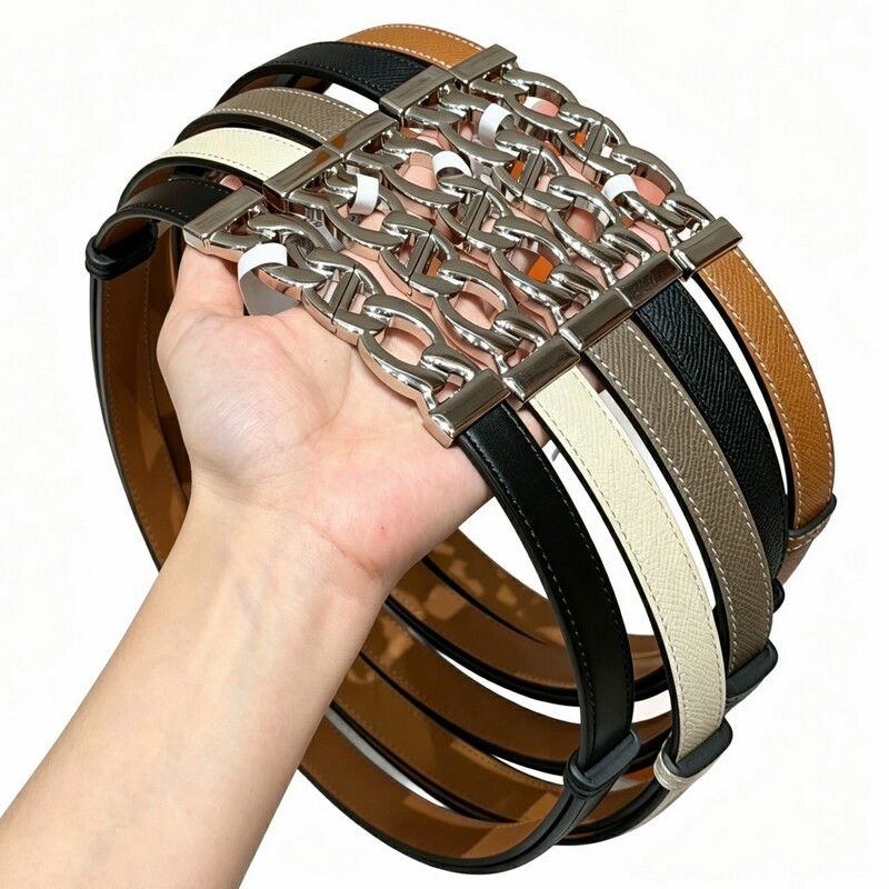Chain-style elastic women's waist belt leather versatile decorative dress with a waistband that cinches and enhances slimming figure women's waist belt