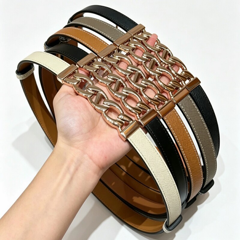 Chain-style elastic women's waist belt leather versatile decorative dress with a waistband that cinches and enhances slimming figure women's waist belt
