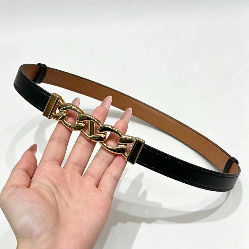 Chain-style elastic women's waist belt leather versatile decorative dress with a waistband that cinches and enhances slimming figure women's waist belt