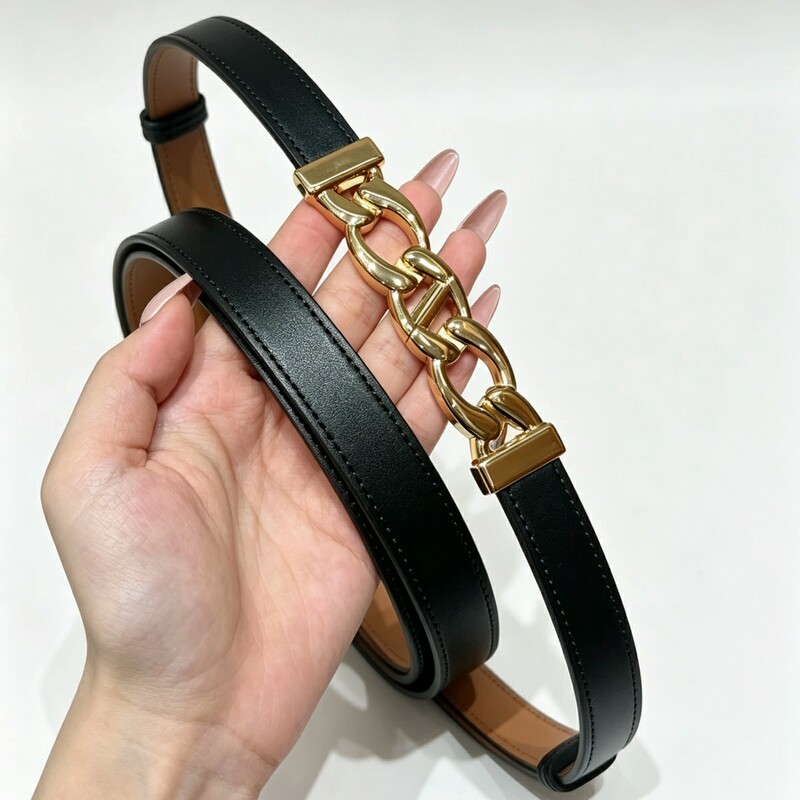 Chain-style elastic women's waist belt leather versatile decorative dress with a waistband that cinches and enhances slimming figure women's waist belt