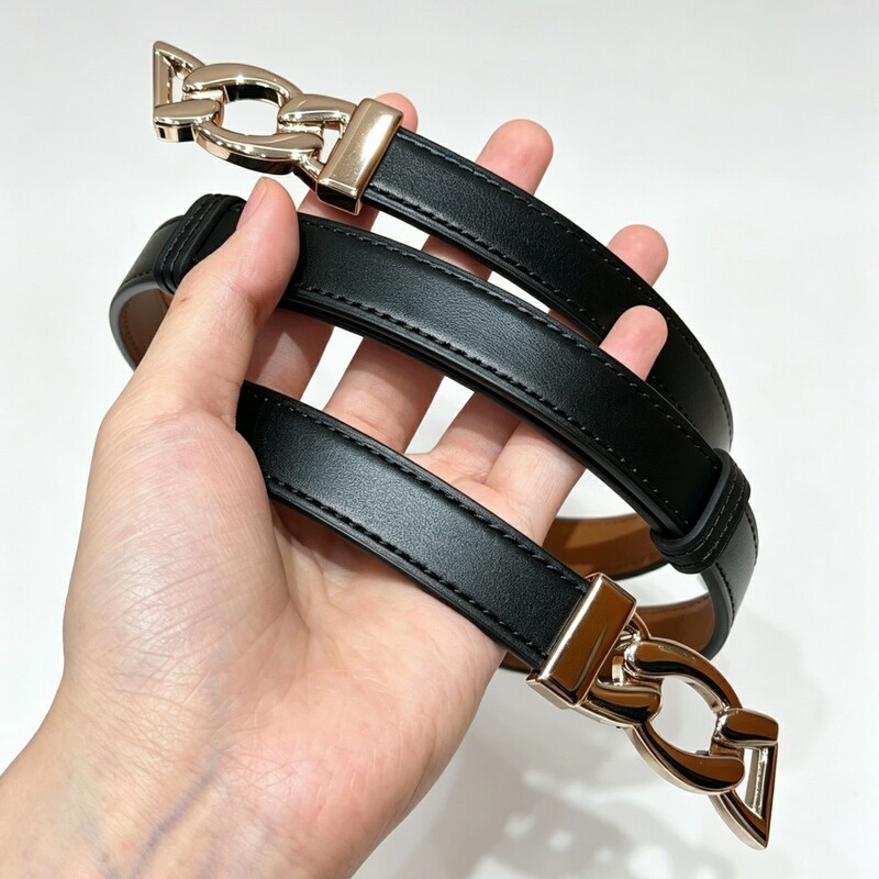 Chain-style elastic women's waist belt leather versatile decorative dress with a waistband that cinches and enhances slimming figure women's waist belt
