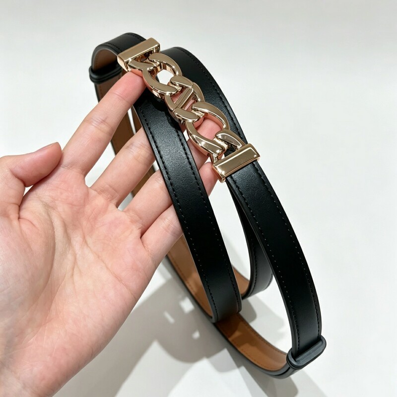 Chain-style elastic women's waist belt leather versatile decorative dress with a waistband that cinches and enhances slimming figure women's waist belt