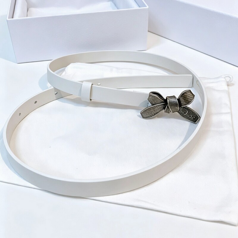 Luxury-lite style bow belt for women, simple and versatile, fashionable decorative denim pants, Korean-style dress with belt