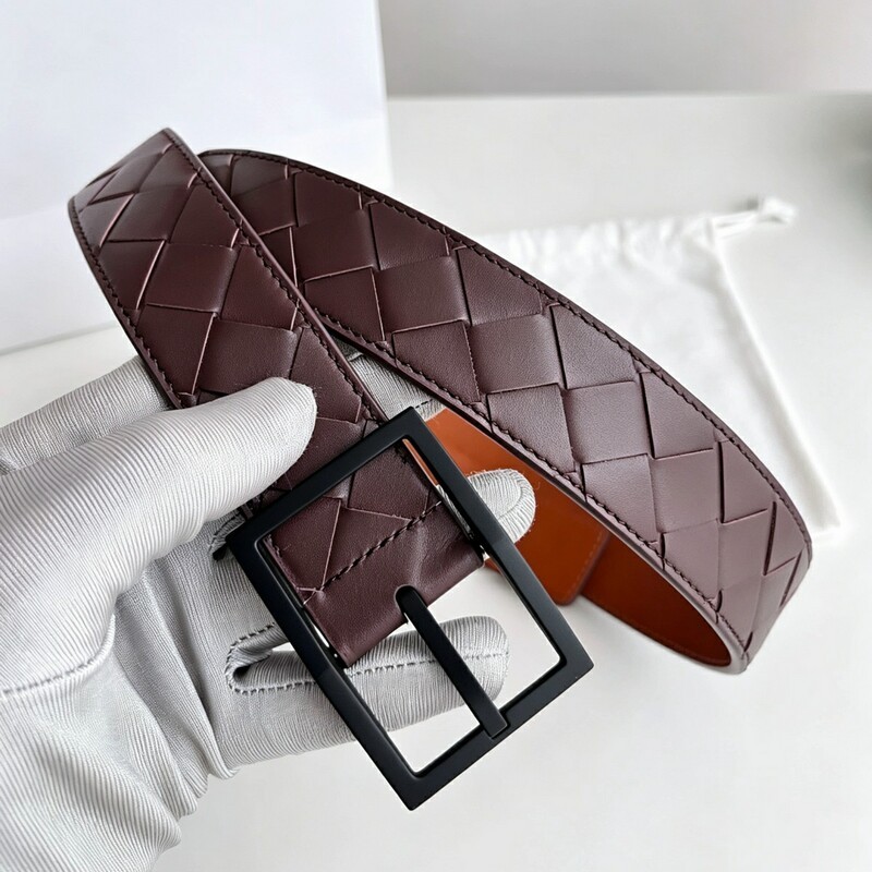 Cowboy-style genuine leather waistband casual hand-woven men's leather belt, genuine leather button closure, pants belt, versatile waistband, business style