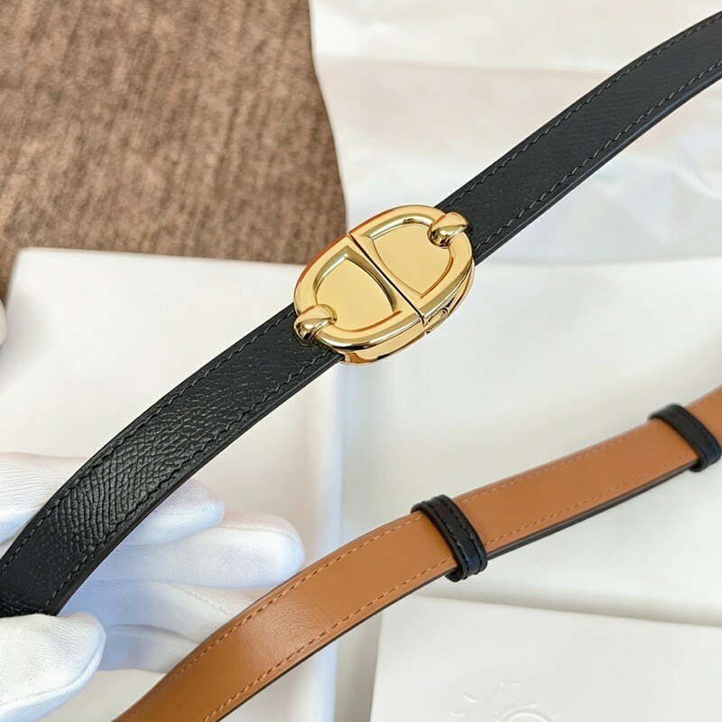 Women's slim-fitting high-waist pants with genuine leather palm-patterned cowhide belt, stylish dress with versatile stretch belt