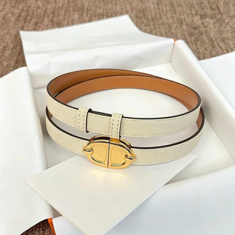 Women's slim-fitting high-waist pants with genuine leather palm-patterned cowhide belt, stylish dress with versatile stretch belt