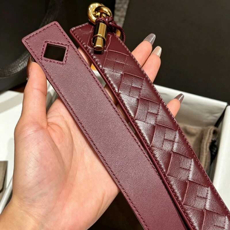 Fashion woven sheepskin check pattern women's waist belt 3CM handcrafted check pattern stretch waist accessory belt