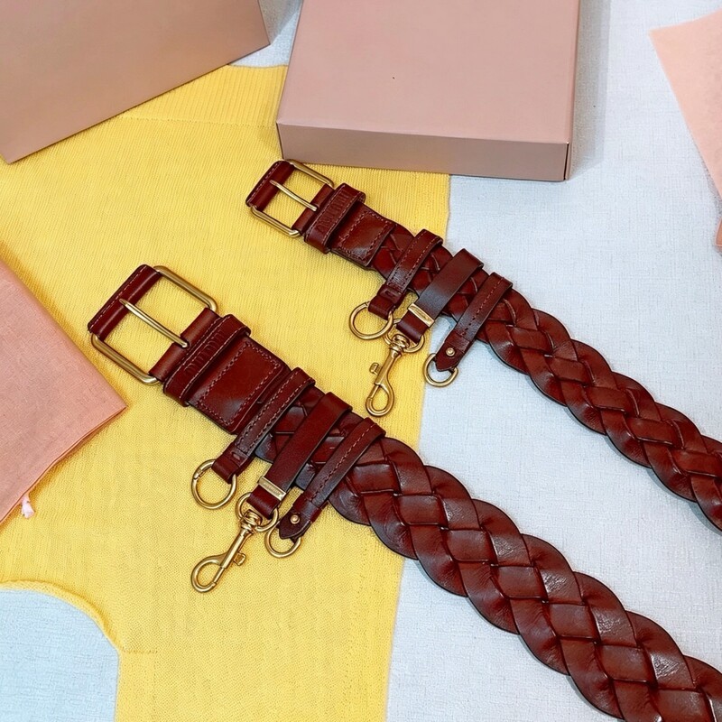Retro woven handcrafted cowhide belt, distressed twirly denim pants belt, women's dress with slimming decorative belt