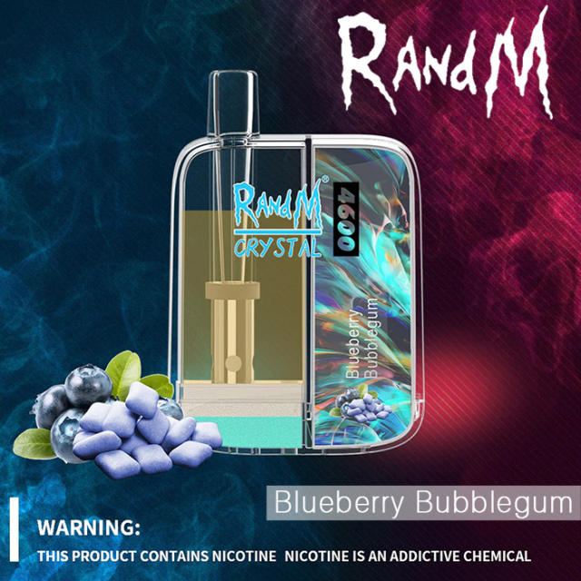 RandM Crystal 4600 Puffs Vape Pen Disposable Vapes Pods (Free Shipping) R And M Official Fagship Store Online 4600 Puff R&M Bar Device US Wholesale Vaping Shop Rechargeable Vaporizer Pods 4600 Puff Best E Cig 2022