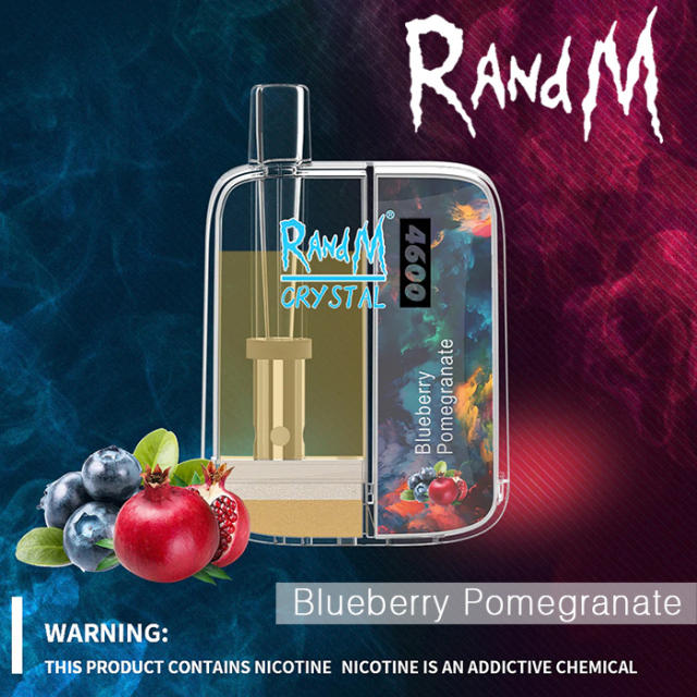 RandM Crystal 4600 Puffs Vape Pen Disposable Vapes Pods (Free Shipping) R And M Official Fagship Store Online 4600 Puff R&M Bar Device US Wholesale Vaping Shop Rechargeable Vaporizer Pods 4600 Puff Best E Cig 2022