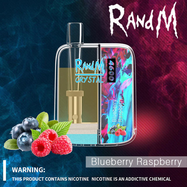 RandM Crystal 4600 Puffs Vape Pen Disposable Vapes Pods (Free Shipping) R And M Official Fagship Store Online 4600 Puff R&M Bar Device US Wholesale Vaping Shop Rechargeable Vaporizer Pods 4600 Puff Best E Cig 2022