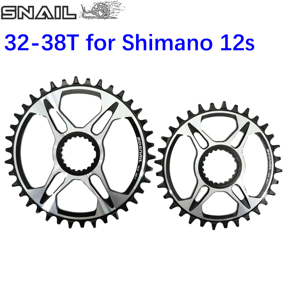 SNAIL Round/Oval Direct Mount Chainring for Shimano M9100 M8100 M7100 M6100 Narrow-Wide 32–38T