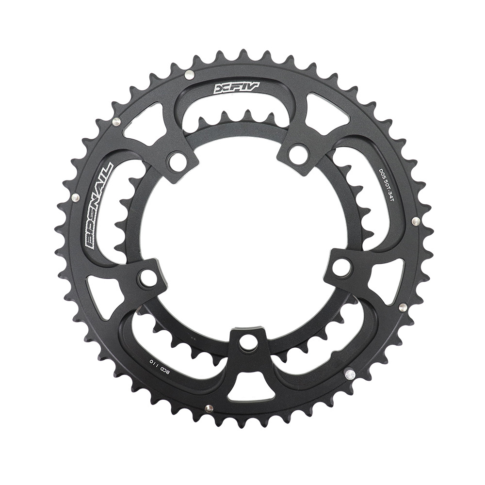 Snail double chainring 110bcd road bike round chainring 2x 50t 35t 34t 52t 36t 53t 39t gravel for sram red rival s350 s900