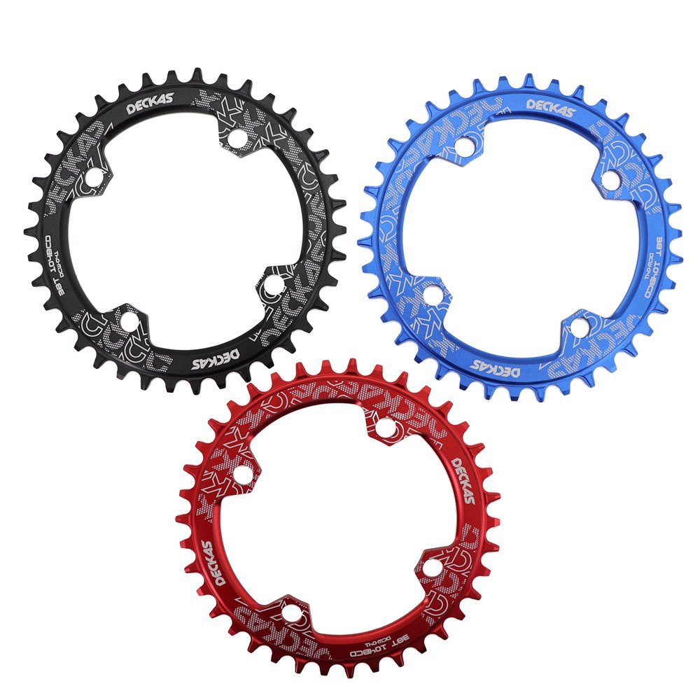 Deckas Bike Chainring Round 104 BCD 32T 34T 36T 38T Tooth MTB Road Bike Mountain Chainwheel 104bcd 30t 40 42 Downhill CX