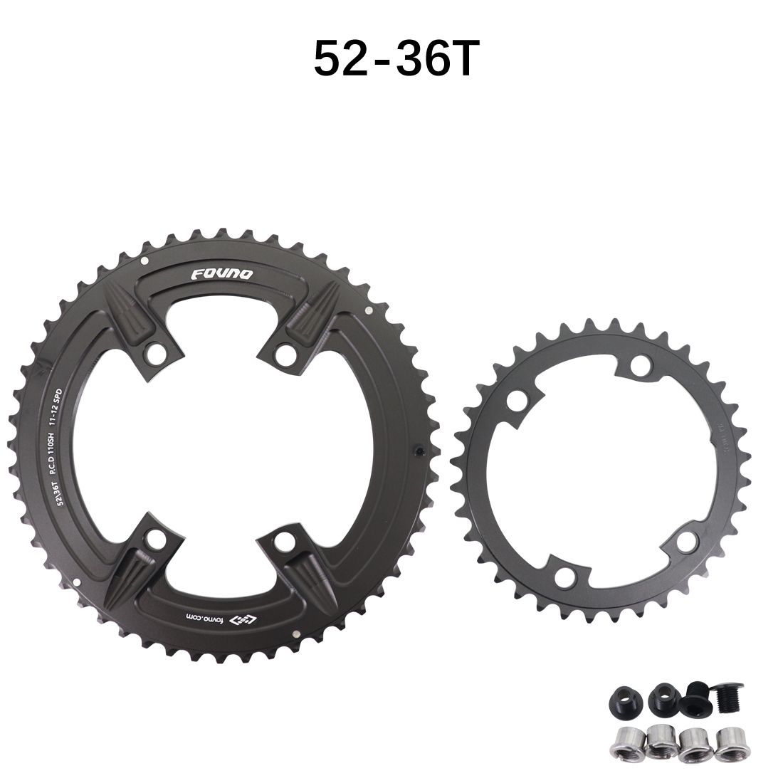 Fovno double bike chainring 2x round for road bike gravel