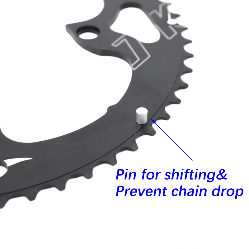 DJC Road Bike Chainring 110bcd 4 Bolts Oval 2x Chainring Double 52t 36t for Shimano 4700 5800 6800 105 R7000 R8000 R9100